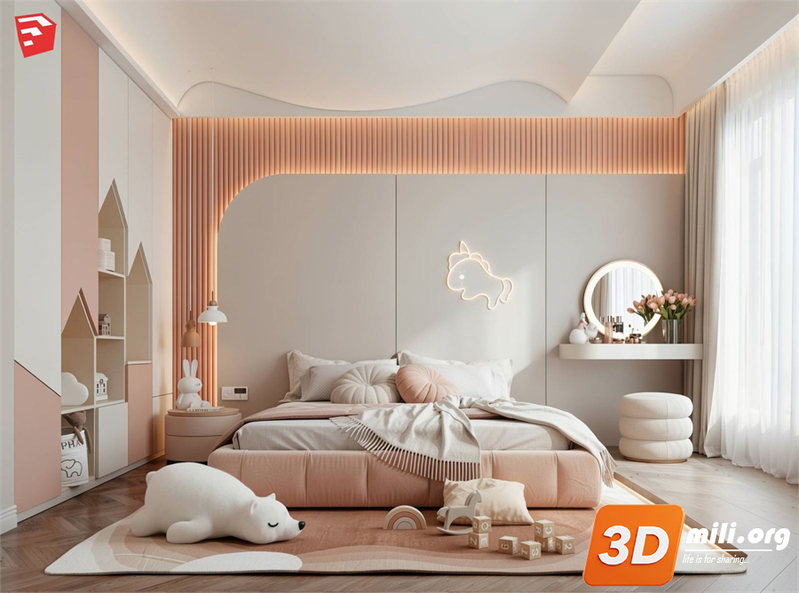 Children Room Scenes Skp FIles 